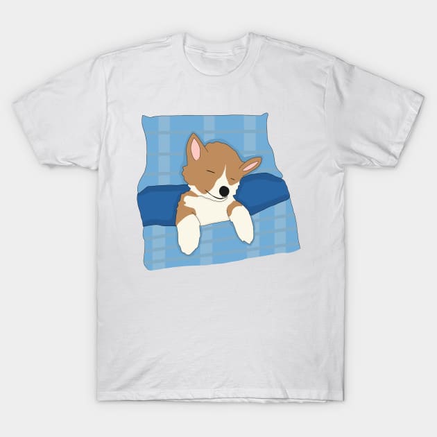 Sleepy corgi T-Shirt by Becky-Marie